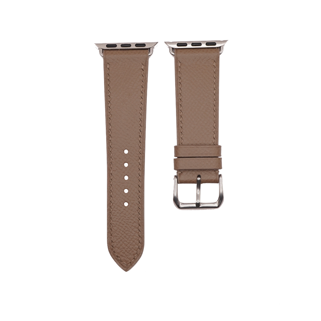 Apple Watch Taupe Epsom strap.