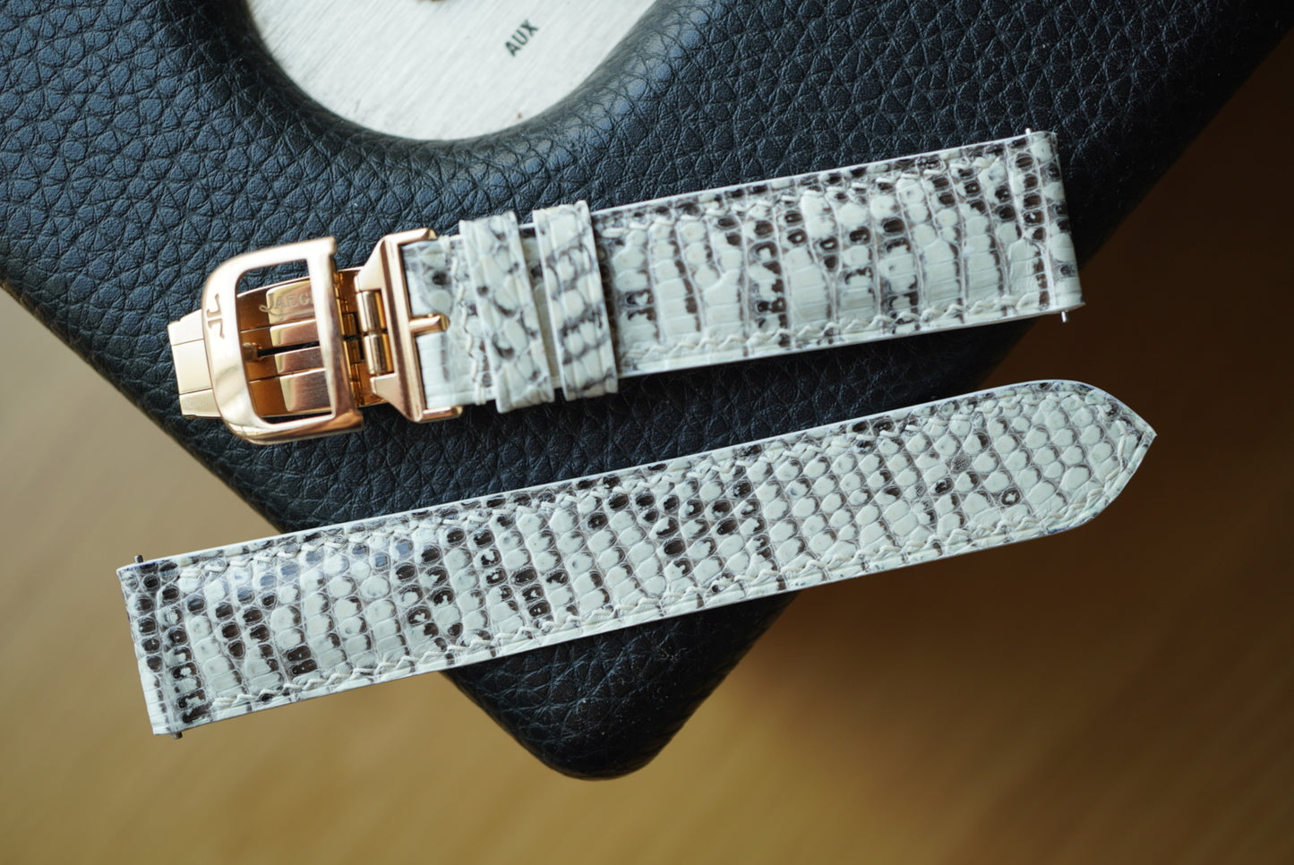 Cartier bespoke lizard straps