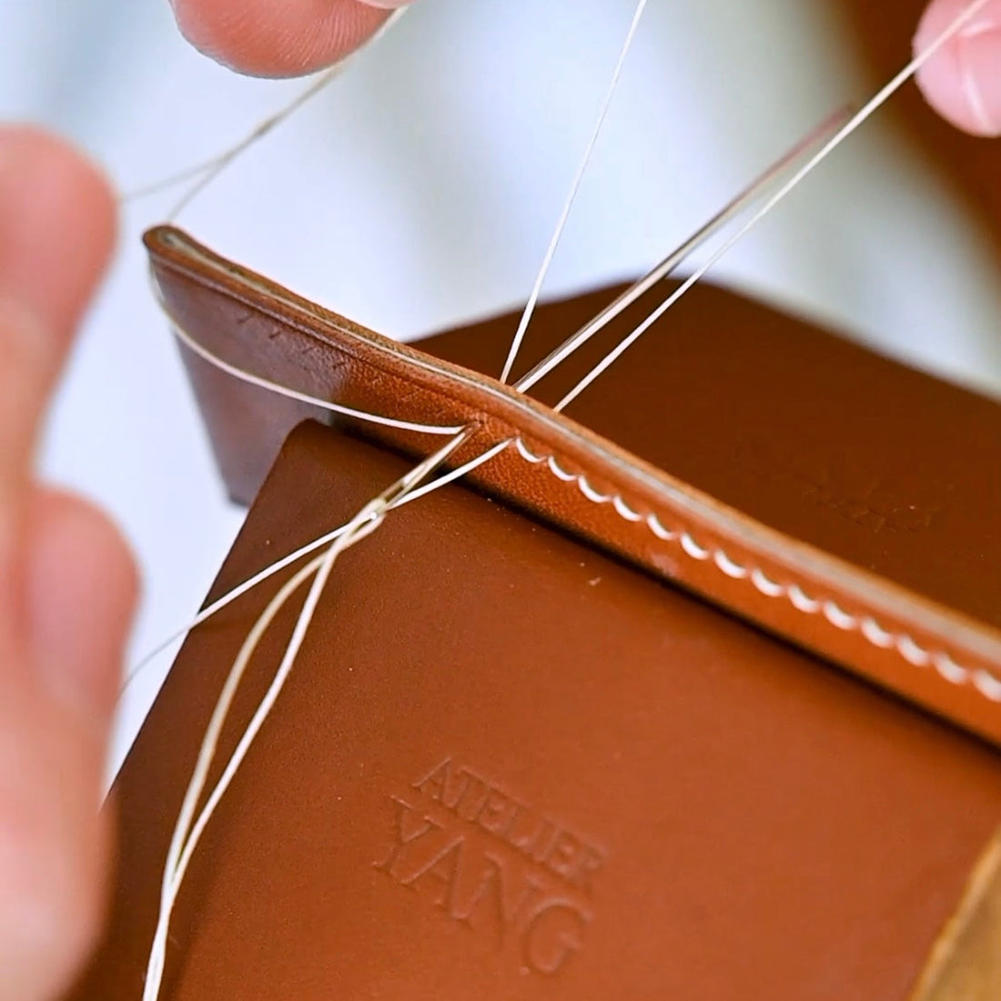 What is saddle-stitching?