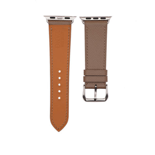Apple Watch Taupe Epsom strap.
