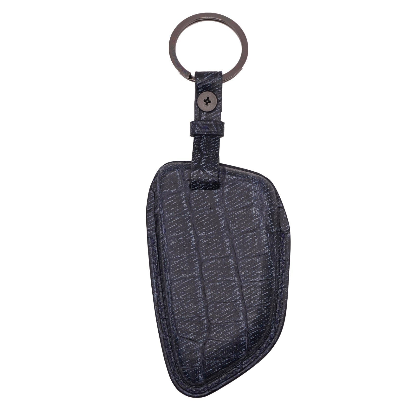Blue Denim Crocodile BMW key fob 