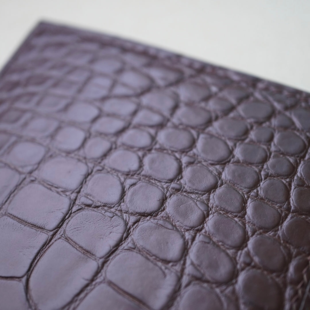 Crocodile bifold wallet